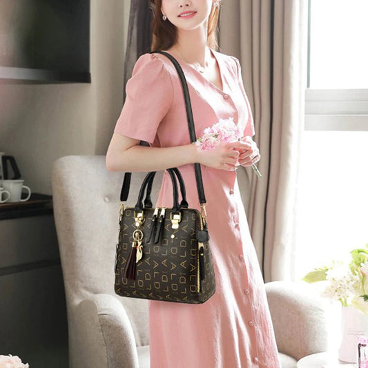 Tassel Tote Handbag - Women's Designer Carryall for Daily Wear & Commuting Handbags The