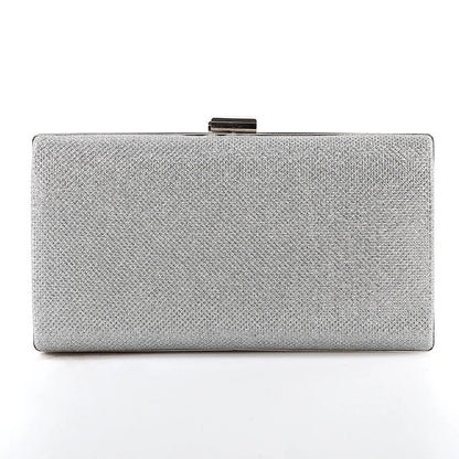 Diamond Sequin Evening Clutch - Women's Two-Chain Wedding Purse Handbags The