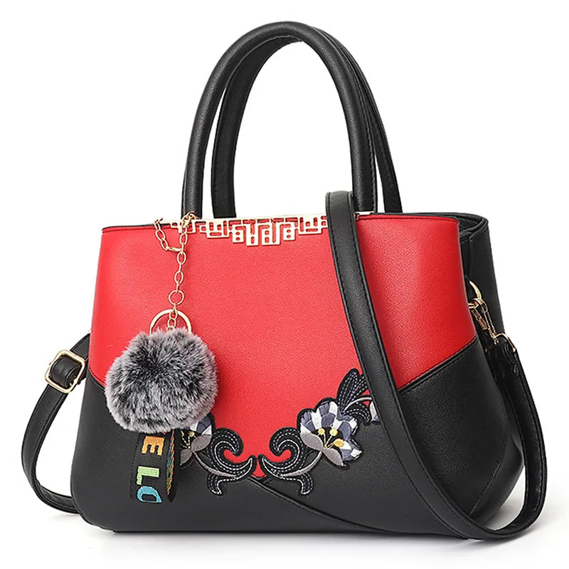 Embroidered Messenger Bag - Women's Floral Shoulder Purse for Daily Styling Handbags The