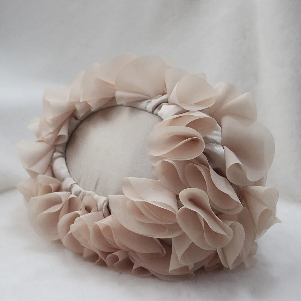 Floral Champagne Handbag - Women's Bridal Day-to-Evening Clutch Handbags The