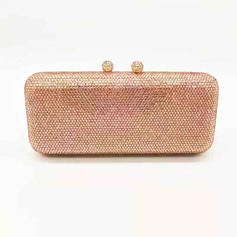 Crystal Evening Clutch - Women's Bridal Party Purse for Dinners & Prom Handbags The