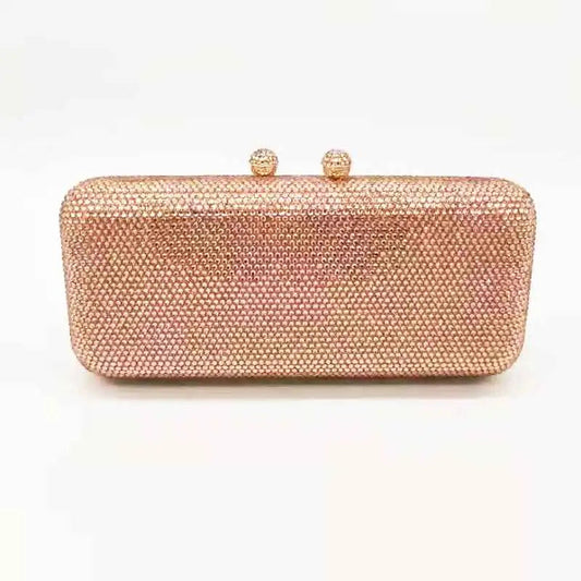Crystal Evening Clutch - Women's Bridal Party Purse for Dinners & Prom Handbags The
