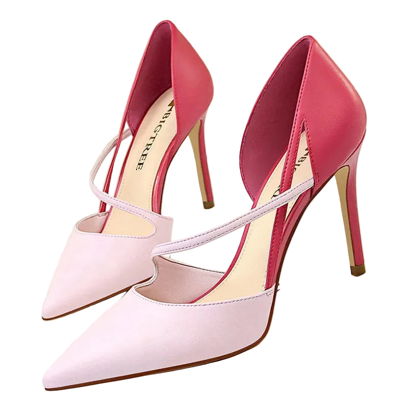 Pointed-Toe 9.5CM Stiletto Pumps - Women's Fashion Dress Heels