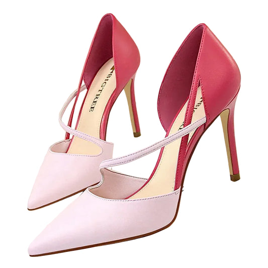 Pointed-Toe 9.5CM Stiletto Pumps - Women's Fashion Dress Heels