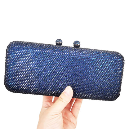 Crystal Evening Clutch - Women's Bridal Party Purse for Dinners & Prom Handbags The