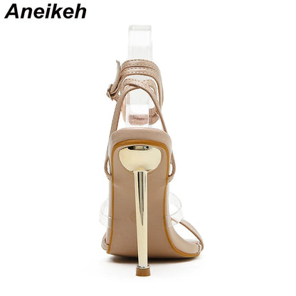 Transparent Strap High Heel Sandals - Women's Party Dress Shoes