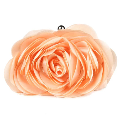 Floral Embroidered Bridal Clutch - Women's Wedding Evening Purse Handbags The