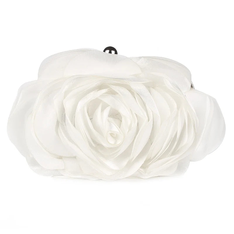Floral Embroidered Bridal Clutch - Women's Wedding Evening Purse Handbags The