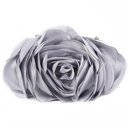 Floral Embroidered Bridal Clutch - Women's Wedding Evening Purse Handbags The