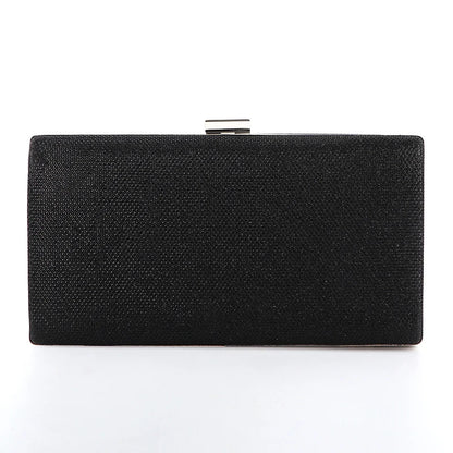 Diamond Sequin Evening Clutch - Women's Two-Chain Wedding Purse Handbags The