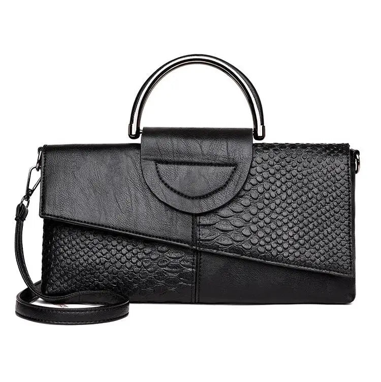 Alligator Pattern Day Clutch - Women's Crossbody Handbag for Daily & Evening Wear Handbags The
