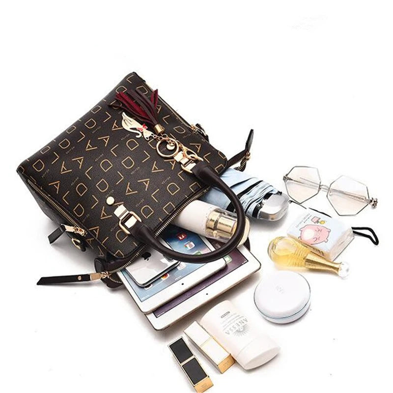 Tassel Tote Handbag - Women's Designer Carryall for Daily Wear & Commuting Handbags The
