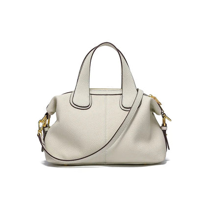 Retro Cow Leather Shoulder Bag - Women's Large-Capacity Genuine Leather Crossbody Handbags The
