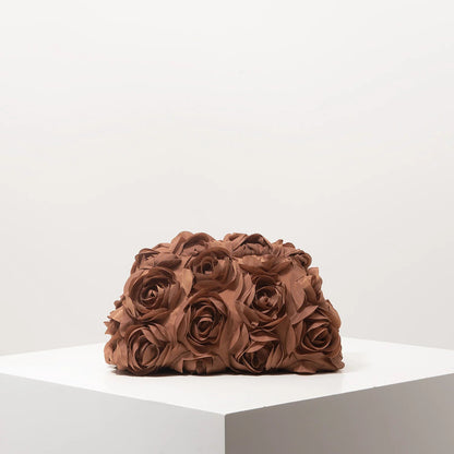 Floral Gala Clutch Bag - Women's Party & Wedding Evening Purse Handbags The