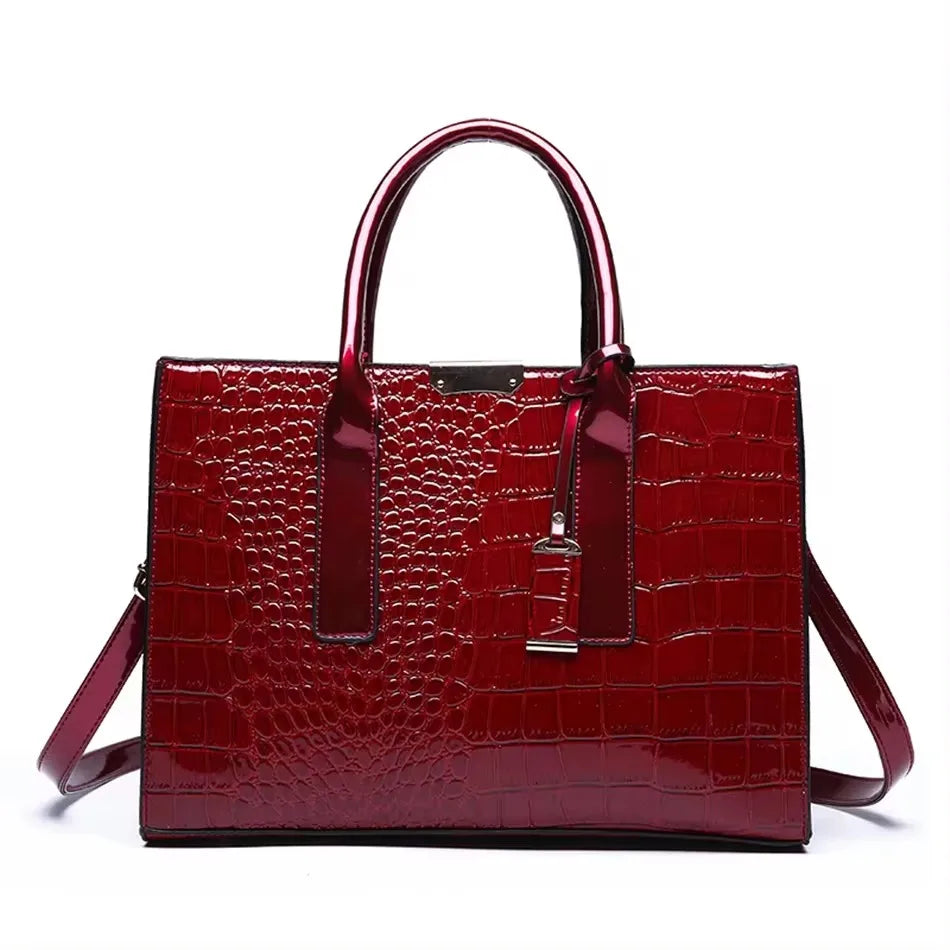 Vintage PU Leather Tote - Women's Large-Capacity Shoulder Bag for Daily Wear Handbags The