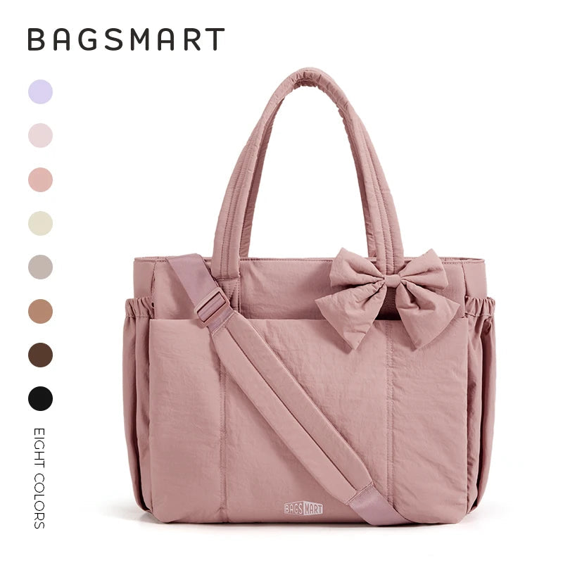 Multi-Pocket Commuter Tote Bag - Women's Large-Capacity Messenger & Sport Handbag Handbags The