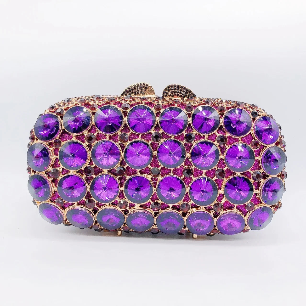 Rhinestone Banquet Clutch Bag - Women's Crystal Evening Purse Handbags The