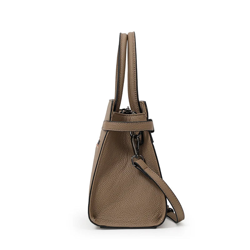 First Layer Cowhide Tote - Women's Genuine Leather Work Bag for Everyday Elegance Handbags The