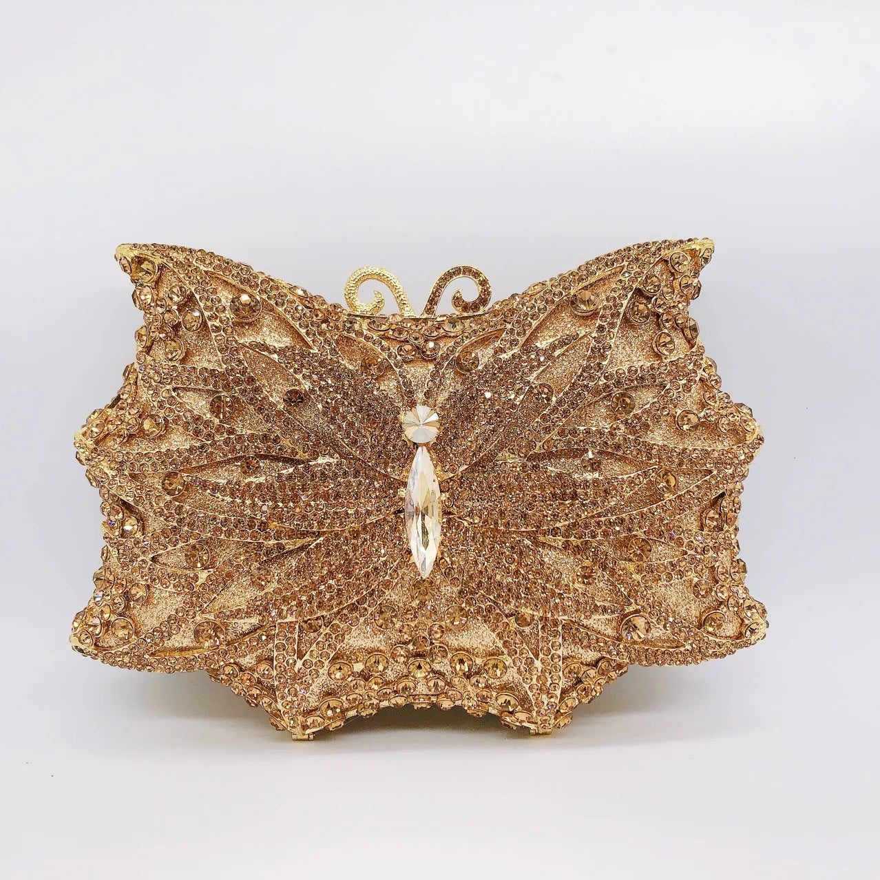 Rhinestone Banquet Clutch Bag - Women's Crystal Evening Purse Handbags The