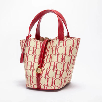 Letter Print Bucket Bag - Women's Large-Capacity Shoulder Handbag for Travel Handbags The
