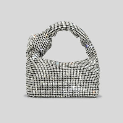 Crystal Rhinestone Evening Clutch Bag - Women's Statement Handbag for Parties, Dinners & Evening Events Handbags The