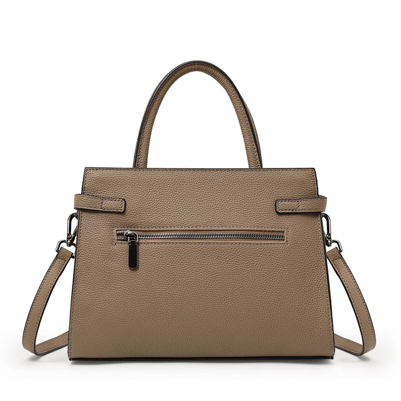 First Layer Cowhide Tote - Women's Genuine Leather Work Bag for Everyday Elegance Handbags The