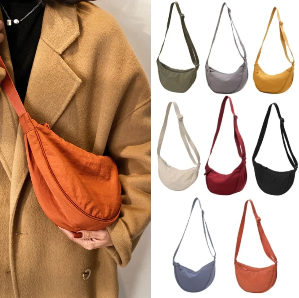 Large-Capacity Hobo Tote Bag - Women's Casual Travel Shoulder & Crossbody Handbag Handbags The