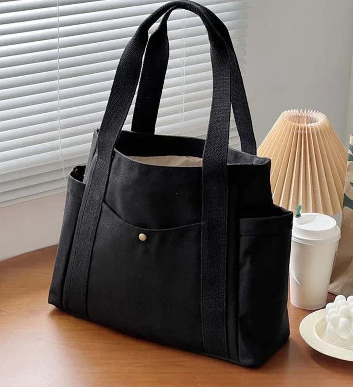 Large-Capacity Canvas Tote Bag - Women's Work, College & Commuter Shoulder Bag Handbags The