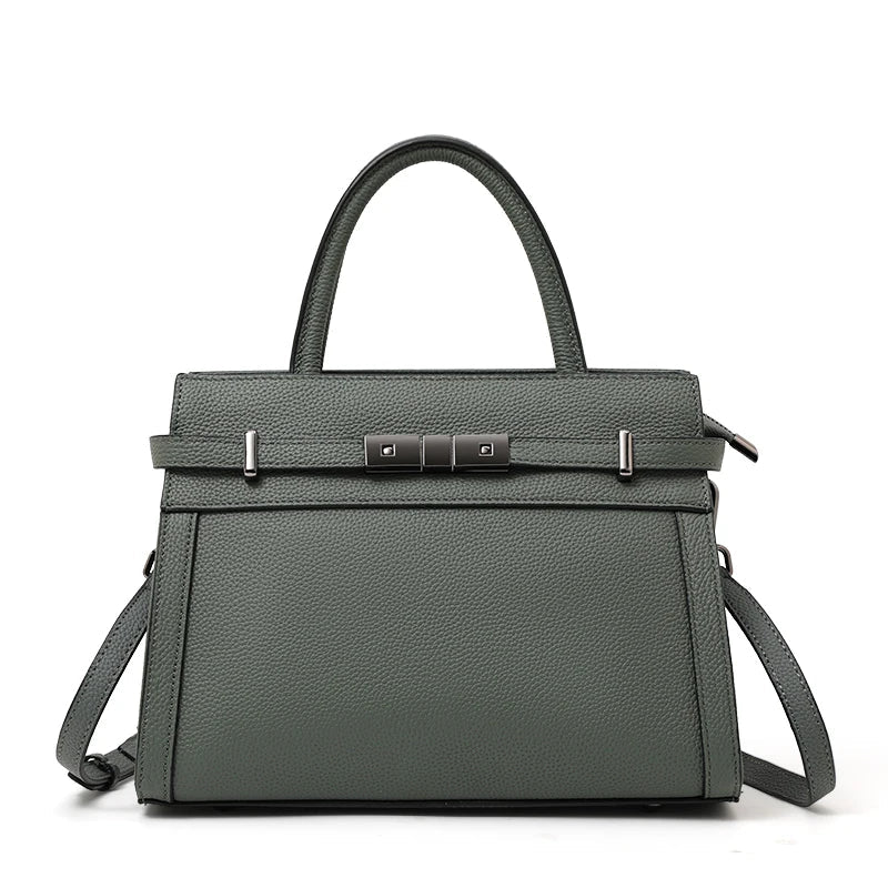 First Layer Cowhide Tote - Women's Genuine Leather Work Bag for Everyday Elegance Handbags The