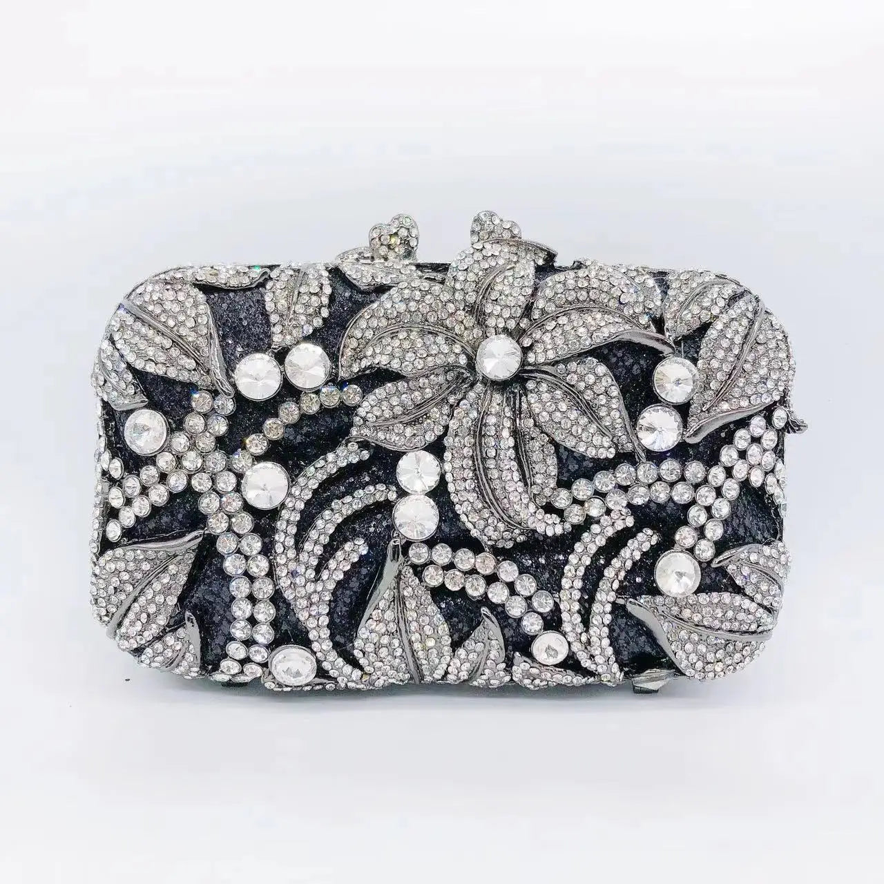 Rhinestone Banquet Clutch Bag - Women's Crystal Evening Purse Handbags The