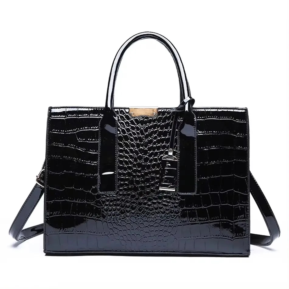 Vintage PU Leather Tote - Women's Large-Capacity Shoulder Bag for Daily Wear Handbags The