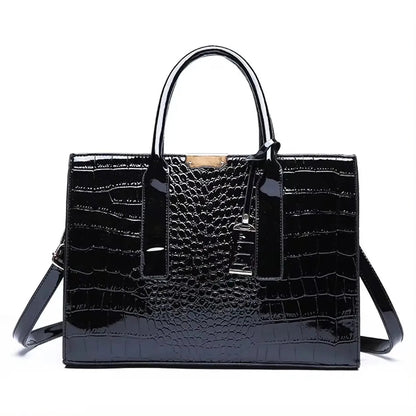 Vintage PU Leather Tote - Women's Large-Capacity Shoulder Bag for Daily Wear Handbags The