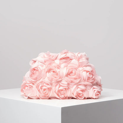 Floral Gala Clutch Bag - Women's Party & Wedding Evening Purse Handbags The