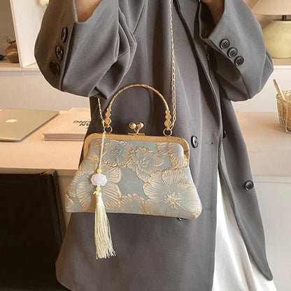 Chinese Embroidered Evening Bag - Women's Elegant Shoulder Purse for Weddings Handbags The