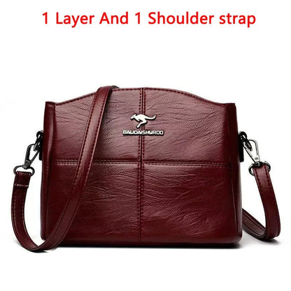 Vintage PU Leather Tote - Women's Large-Capacity Shoulder Bag for Daily Wear Handbags The