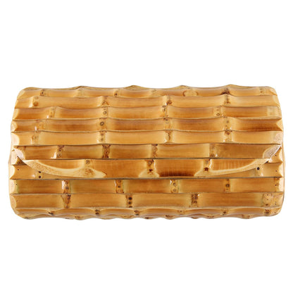 Bamboo Root Clutch - Women's Handmade Vintage Evening Purse for Parties Handbags The