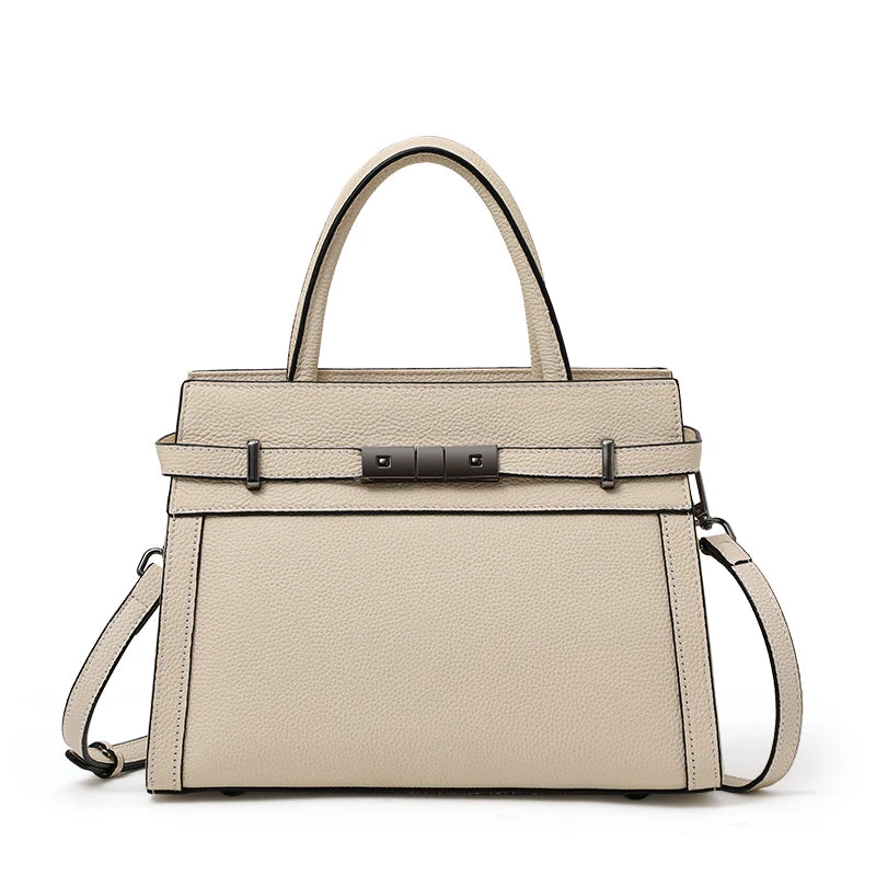 First Layer Cowhide Tote - Women's Genuine Leather Work Bag for Everyday Elegance Handbags The