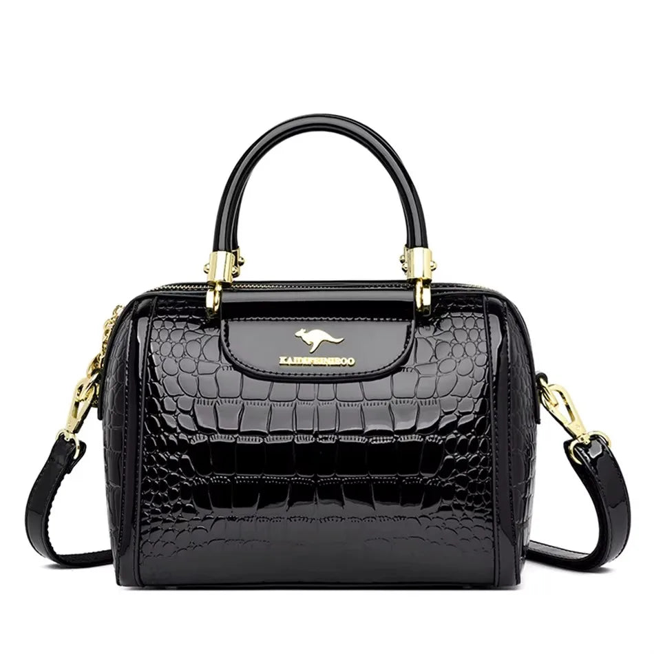 Vintage PU Leather Tote - Women's Large-Capacity Shoulder Bag for Daily Wear Handbags The