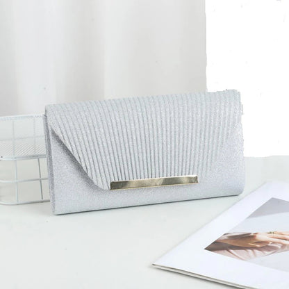 Elegant Chain Dinner Clutch - Women's Bridal & Bridesmaid Evening Bag Handbags The
