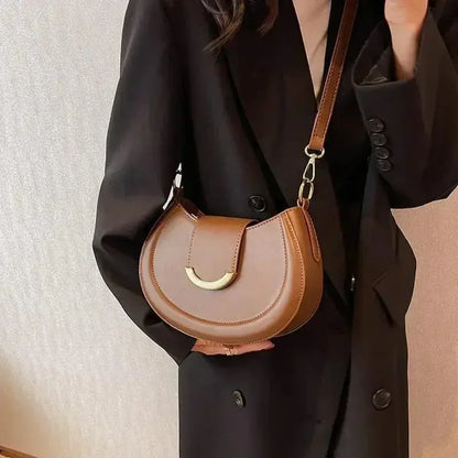 Small Underarm Bucket Bag - Women's PU Leather Shoulder & Crossbody Handbag Handbags The