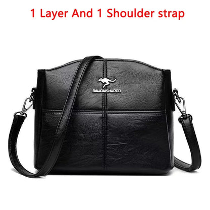 Vintage PU Leather Tote - Women's Large-Capacity Shoulder Bag for Daily Wear Handbags The