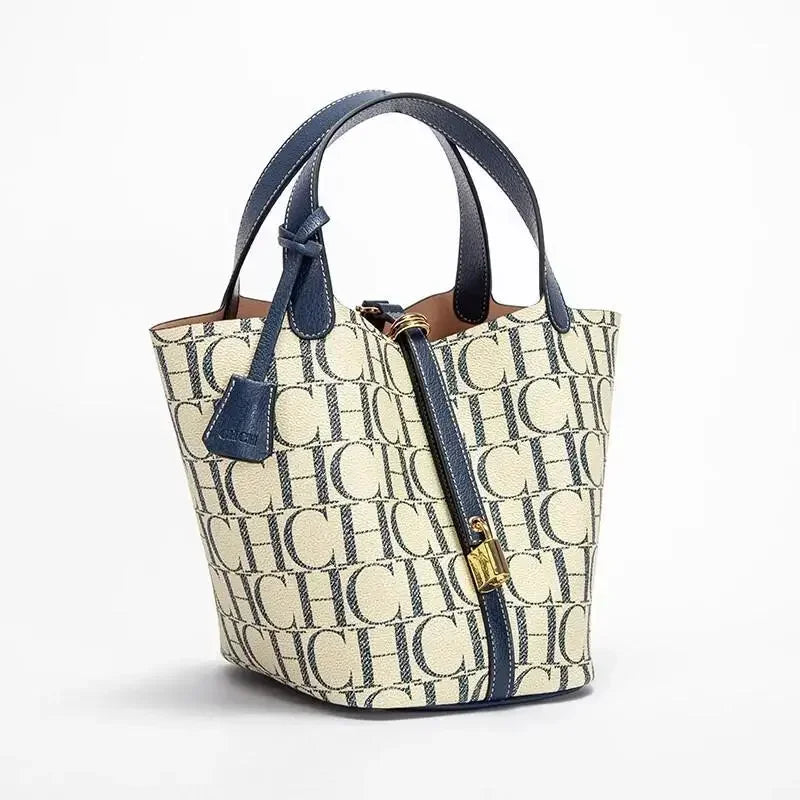 Letter Print Bucket Bag - Women's Large-Capacity Shoulder Handbag for Travel Handbags The