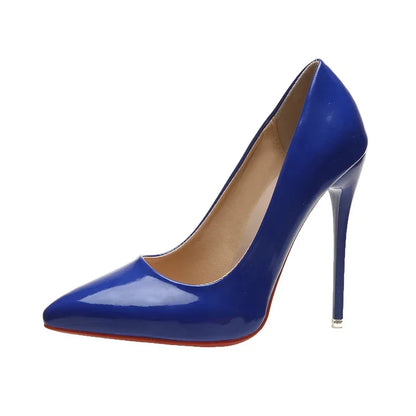 Pointed-Toe 12CM Stiletto Pumps - Women's Dress for Weddings - Handbags The