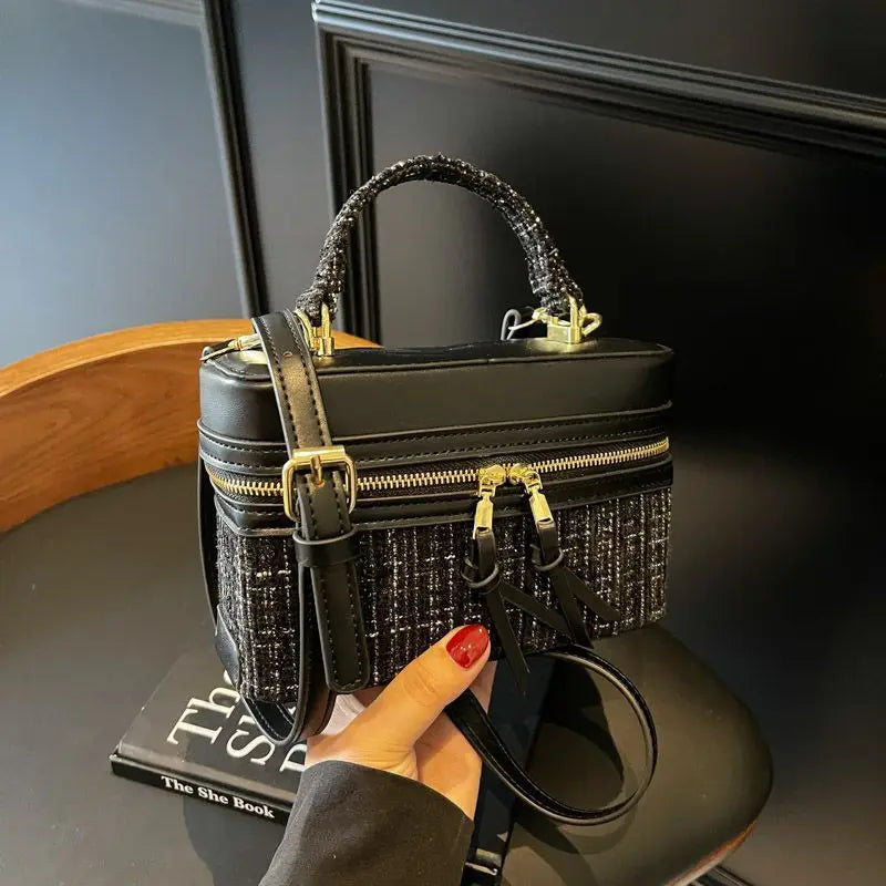 Lightweight Square Box Crossbody Bag - Women's Portable Everyday Handbag Handbags The