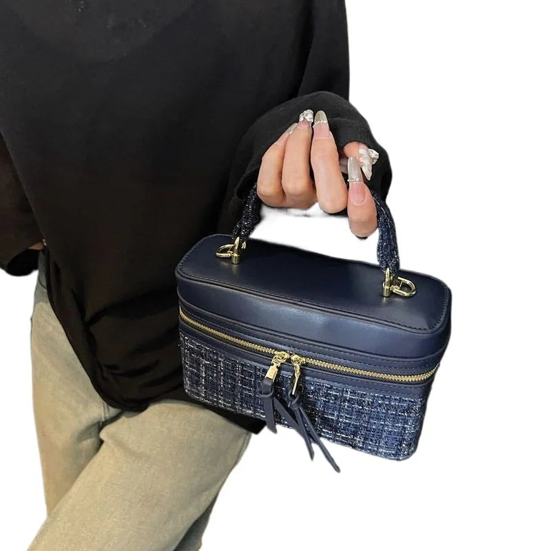 Lightweight Square Box Crossbody Bag - Women's Portable Everyday Handbag Handbags The