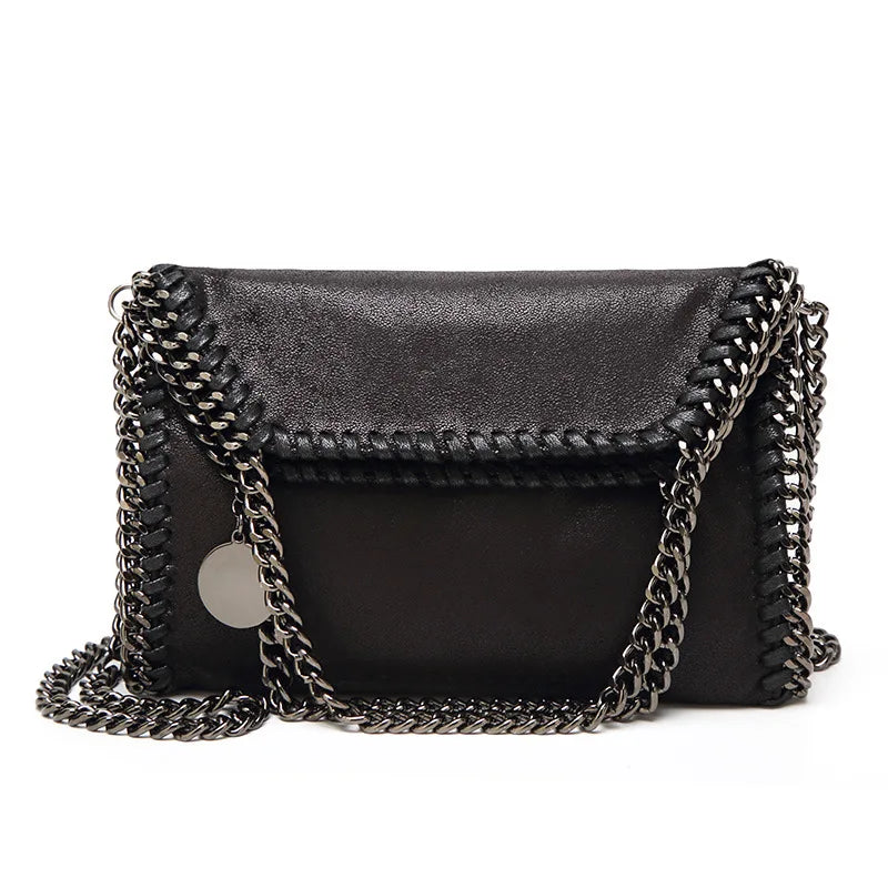 Chain Strap Bucket Bag - Women's Soft Designer Shoulder Purse for Daily Wear Handbags The
