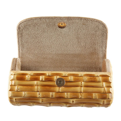 Bamboo Root Clutch - Women's Handmade Vintage Evening Purse for Parties Handbags The