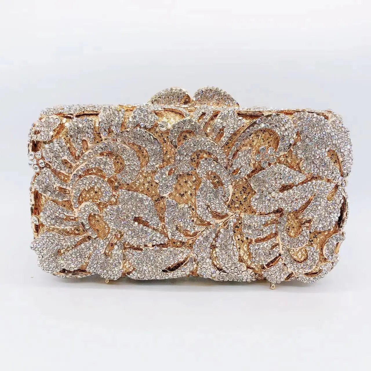 Rhinestone Banquet Clutch Bag - Women's Crystal Evening Purse Handbags The