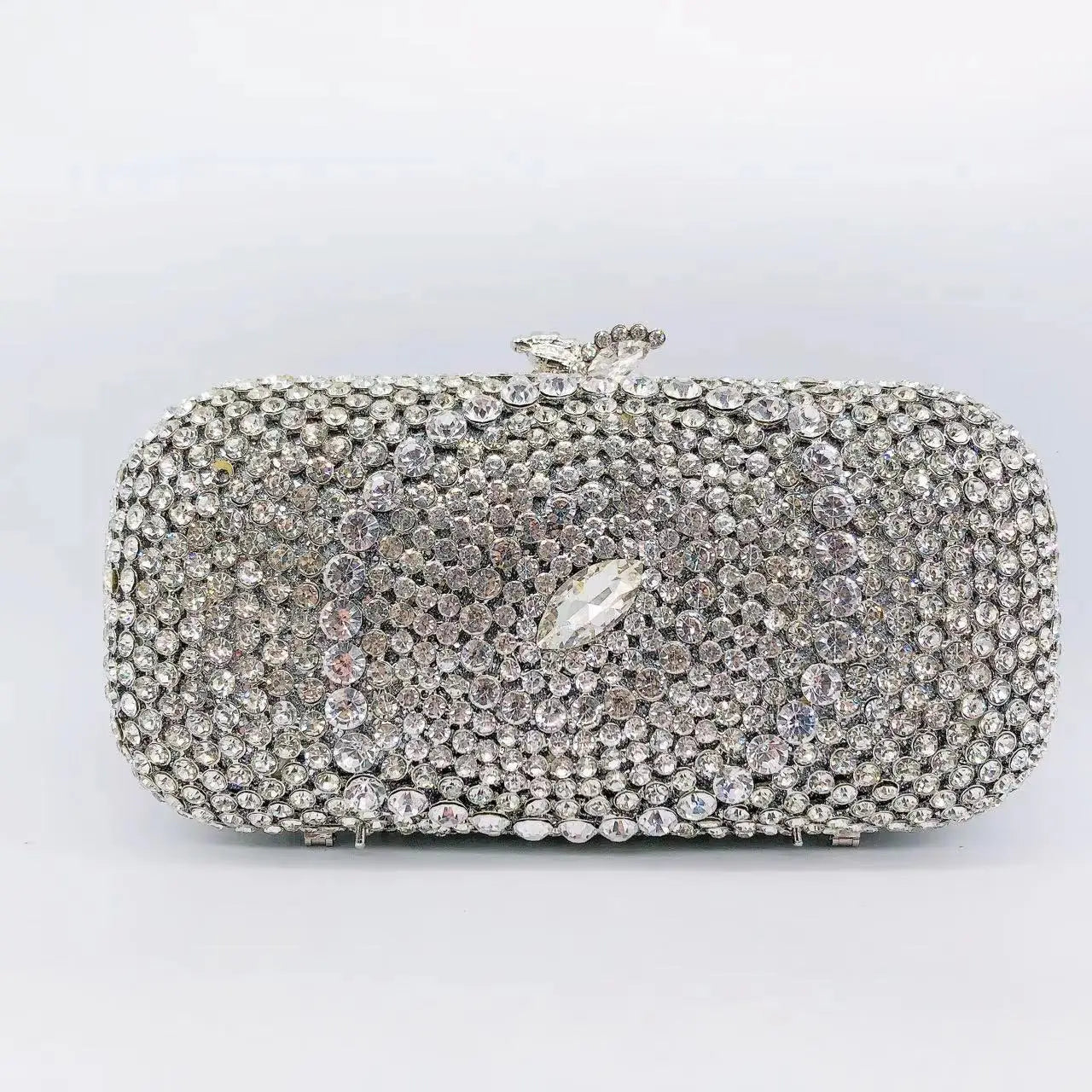 Rhinestone Banquet Clutch Bag - Women's Crystal Evening Purse Handbags The