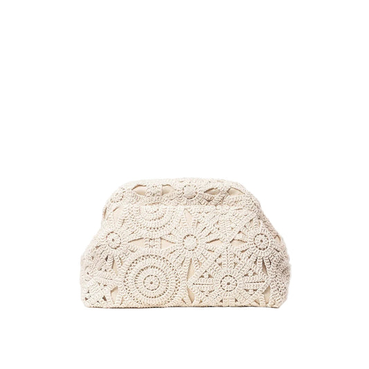 Bohemian Woven Straw Clutch Bag - Women's Holiday & Beach Purse Handbags The